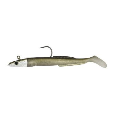 Varusteltu Pehmeä Viehe Hyperlastics Sandyll 4.5' Natural Jighead - 14.6cm Sandyll4.5nj21arm