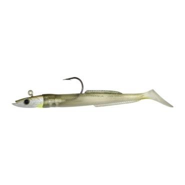 Varusteltu Pehmeä Viehe Hyperlastics Sandyll 4.5' Natural Jighead - 14.6cm Sandyll4.5nj21ghl