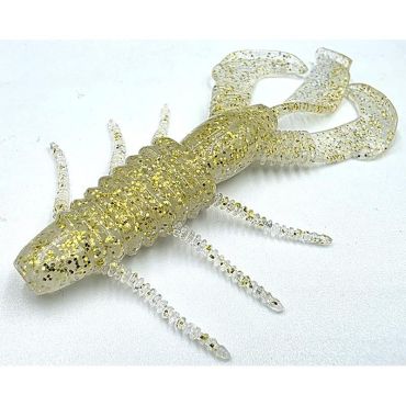 Pehmeä Viehe 10 Ten Feet Under Stoll Craw - 8.9cm - Pakkaus 6 Stol-3.5-#7gold/silv