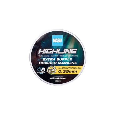 Punos Nash Highline Floating Braid Uv Yellow - 1200m T6034