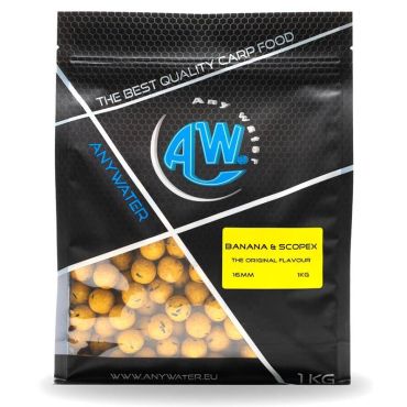 Boili Any Water Top Boilies Banana & Scopex - 1kg Tbbs16