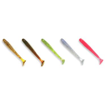 Pehmeä Viehe Crazy Fish Vibro Worm 3" - 7.5cm - Pakkaus 5 Vibroworm3-m59