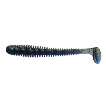 Pehmeä Viehe Crazy Fish Vibro Worm 4.5" - 11.5cm - Pakkaus 5 Vibroworm45-50d
