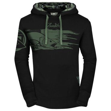 Miesten Huppari Hot Spot Design Hoodie Zander - Musta 010301203