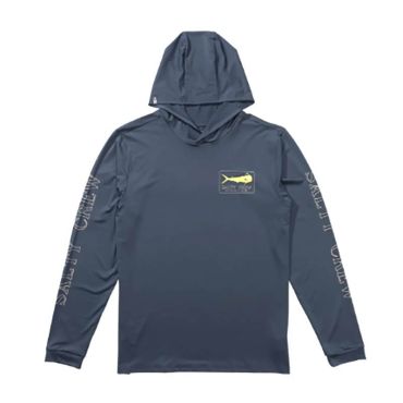 Miesten Huppari Salty Crew Golden Mahi Hood Sunshirt - Blue Fin 20135479-bluefin-l