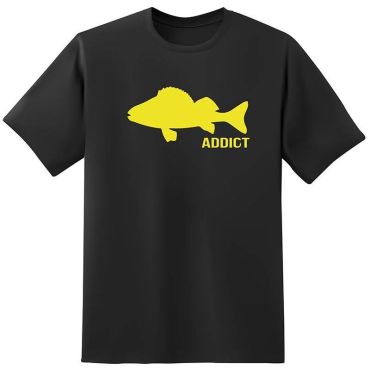 Miesten Lyhythihainen T-paita Fishxplorer Addict Perche - Musta Fx2apebxxl