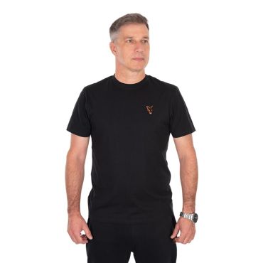 Miesten Lyhythihainen T-paita Fox Classic T - Musta/oranssi Ccl427