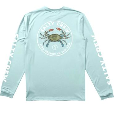 Miesten Pitkähihainen T-paita Salty Crew Blue Crabber L/s Sunshirt - Makrilli 20135377-mackerel-xxl