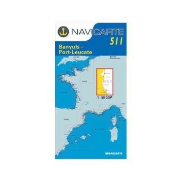 Navigointikartta Navicarte Port Vendres - Banyuls - Port Leucate Na500511