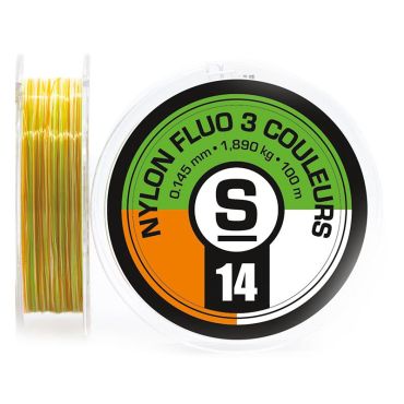 Nyloni Sempe Fluo 3 Väriä Vihreä Valkoinen Oranssi Nf3c10,16
