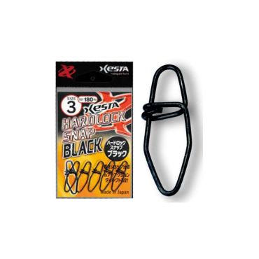 Pikalukko Xesta Hard Lock Snap Black - Pakkaus Xhls0b