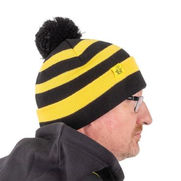 Pipo Black Cat Bobble Hat - Musta/keltainen Bo500014
