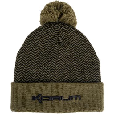 Pipo Korum Thermal Beanie Hat - Musta/oliivi K0350123