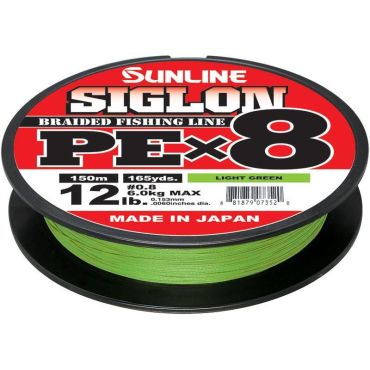 Punos Sunline Siglon Braid Pe 8x Vaaleanvihreä - 150m Sun43169