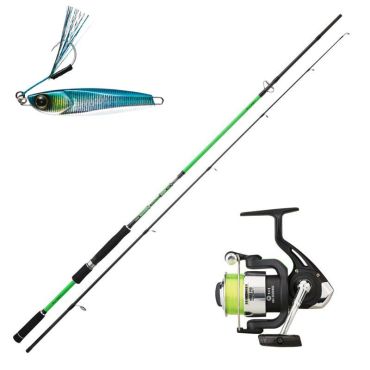 Spinning-setti Sunset Seavenger Spinning + Seavenger Sw + Hayabusa Jigging Sabiki Ex450 Ensemble-ensemble-280901