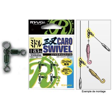 Swiveli Ryugi Caro Swivel - Pakkaus 4 Zmk83