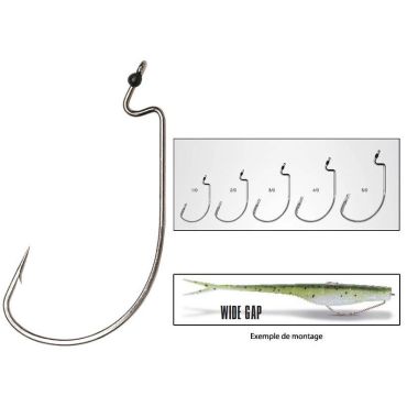 Texaskoukku Vmc Mystic Predator Wide Gap 7342 Wg - Pakkaus 7342wg01/0j1