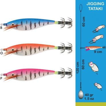 Turlutte Sea Squid Ligne Squid Set - 9cm Ktblpx1