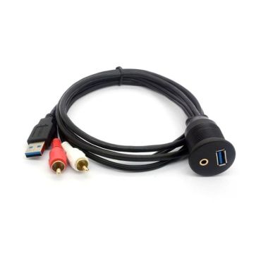 Usb & Jack 3.5mm Pistoke Kicker Lataus Ja Data Aux10-001