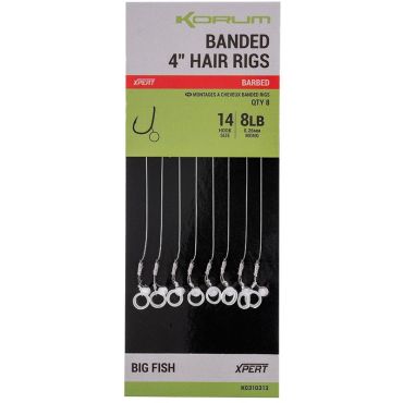 Valmiiksi Sidottu Koukku Korum Banded Hair Rigs K0310319