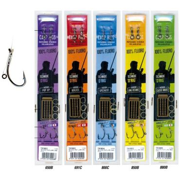 Valmiiksi Sidottu Peruke Technipêche Technical Rigs Fluorocarbone D-rig - Pakkaus 2 Tech/tr3652