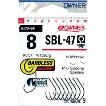 Yksipiikkinen Koukku Owner S47blm Sbl-47-04
