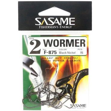Yksittäiskoukku Sasame Wormer Hook F875-1/0