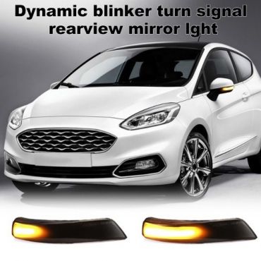 2pcs Dynamic Turn Signal Light LED Side Wing Rearview Mirror Indicator Blinker Light Replacement For Ford Fiesta Mk7 B-Max 2008-2017