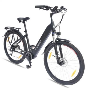 TTGO LK-ZZ-28ST City Electric Bike 700C*45C Tires Women's E Bikes 250W Motor 36V 20AH Battery 25km/h Max Speed 180km Range Hydraulic Disc Brake Shimano 9 Speed