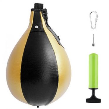 Boxing Speed Ball PU Leather MMA Muay Thai Training Striking Bag Kit Boxing Punch Ball  with Inflator Pump