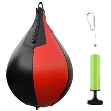Boxing Speed Ball PU Leather MMA Muay Thai Training Striking Bag Kit Boxing Punch Ball  with Inflator Pump