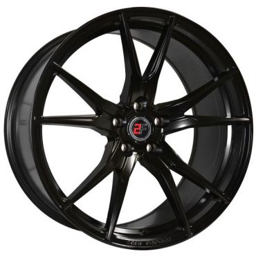 2Forge ZF2 Alloy Wheels in Black Matt Set of 4 - 20x10 Inch ET45 5x118 PCD 76mm Centre Bore Matt Black, Black