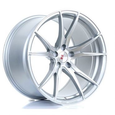 2Forge ZF2 Alloy Wheels In Silver Polished Face Set Of 4 - 20x10 Inch ET45 5X130 PCD 76mm Centre Bore Silver Polished Face, Silver