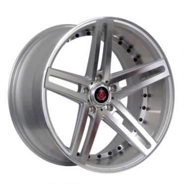 AXE EX20 Alloy Wheels in Silver/Polished Face/Barrel Set of 4 - 20x10 Inch ET25 5x114.3 PCD 74.1mm Centre Bore Silver/Polished Face and Barrel, Silver