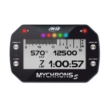 AIM Motorsport MyChron5 S Dash Logger / Kart Lap Timer With GPS - With M10 Water Temp Sensor