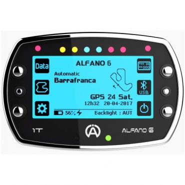 Alfano 6 1T GPS Kart Lap Timer / Data Logger - 1 Temperature Input - Option 4