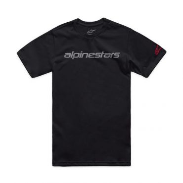 Alpinestars Linear Wordmark T-Shirt - X-Large - Black / Grey