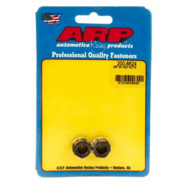 ARP Imperial High Tensile Hex Nuts - 3/8"-16 - 9/16" Socket Size - Flanged - Pack Of 2