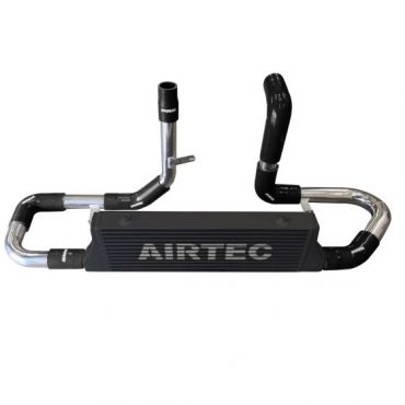 Airtec Front Mounted Intercooler Kit - White Logo Black Hoses