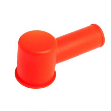 Auto Marine Rubber Terminal Covers - Pack Of 10 - 7.5mm Sleeve - 15mm Cap Diameter In Red