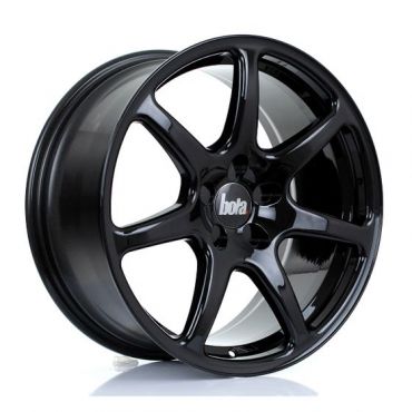 Bola B7 Alloy Wheels In Gloss Black Set Of 4 - 18x9.5 Inch ET40 5x112 PCD 72.6mm Centre Bore Black Gloss, Black