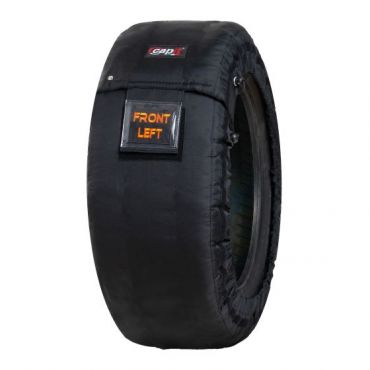 Capit Spina Car Tyre Warmers - Fixed Temperature - XL, Black, Black