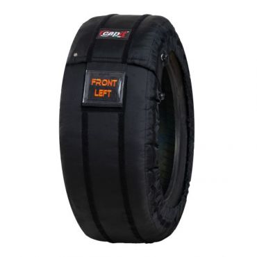 Capit Leo Car Tyre Warmers - Adjustable Temperature - M, Black, Black