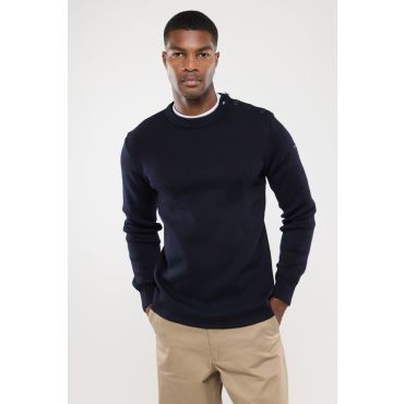 Pull marin uni Fouesnant - laine