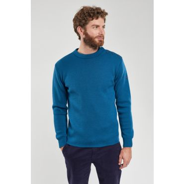 Pull marin uni Fouesnant - laine