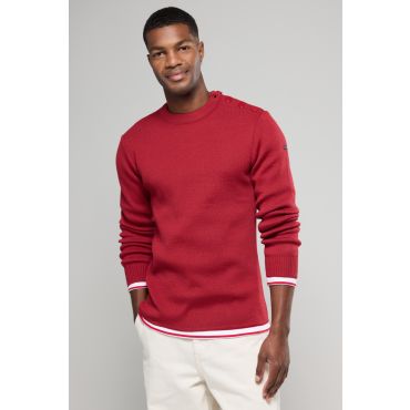Pull marin uni Fouesnant - laine