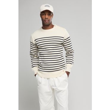 Pull marin rayé Molène - laine