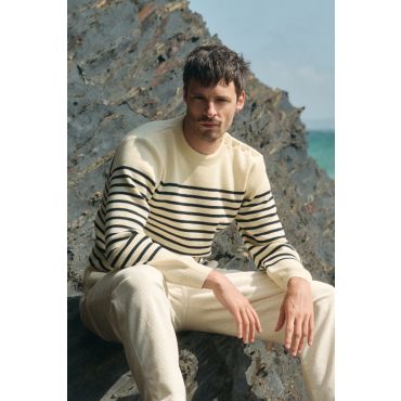 Pull marin rayé Molène - laine