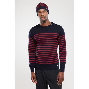 Pull marin rayé Molène - laine