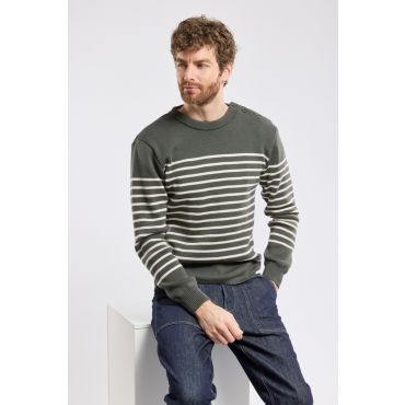 Pull marin Molène Héritage - laine